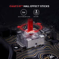 Manette de jeu GameSir Kaleid Flux avec moteur de vibration, joystick à effet Hall et éclairage RGB, contrôleur filaire pour jeux vidéo