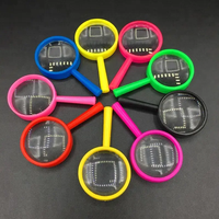 Mini loupe portative de poche PMMA noir et matériau acrylique pour la lecture et l'application de basse vision