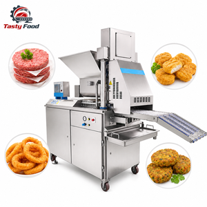 เครื่องทำเนื้อปั๊ตตี้อัตโนมัติสำหรับอุตสาหกรรม ขนาดสายพานกว้าง 400 มม. สำหรับไก่นักเก็ตและเค้กปลา - Product Image 3