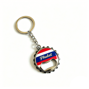 Vente en gros d'ouvre-bouteilles de style personnalisé pour plusieurs pays, Aruba, Bahamas, Phuket, <span class=keywords><strong>Venise</strong></span>, <span class=keywords><strong>île</strong></span>s Cayman, forme ronde, porte-clés - Product Image 3