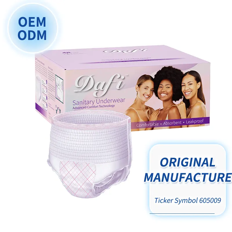 Pas de fuites Filles Pantalons menstruels 100% coton les plus populaires Traitement des culottes jetables