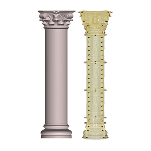 Moules en plastique durables de balustrade de barrière de mur en <span class=keywords><strong>béton</strong></span> aux <span class=keywords><strong>prix</strong></span> d'<span class=keywords><strong>usine</strong></span> - Product Image 1