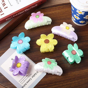 กิ๊บติดผมอะคริลิคสไตล์เกาหลีน่ารัก วินเทจ สำหรับงานปาร์ตี้ ตกแต่งผมสำหรับสาวๆ ขายส่ง ลายดอกไม้หวานๆ - Product Image 3