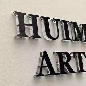 Stiker dinding tanda luar ruangan, dipasang di dinding presisi tinggi mudah dipasang Laser ukiran 3d huruf akrilik stiker dinding - Product Image 6