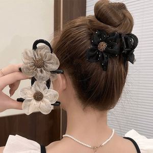 <span class=keywords><strong>2025</strong></span> phong cách mới cao cấp lưới rhinestone hoa tóc <span class=keywords><strong>clip</strong></span> cho phụ nữ Cá Mập trở lại đầu <span class=keywords><strong>clip</strong></span> cho tóc đuôi ngựa cao - Product Image 2