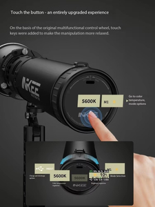 Lumière vidéo LED Inkee Gc150 150W, étanche, avec monture Bowens, diffuseur continu pour l'enregistrement en direct, lumière LED - Product Image 5