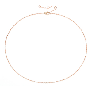 Chi Hang 14K oro PVD plateado 316L Acero inoxidable 42 + 8cm extensor Cable cadenas enlace cadena gargantilla collar - Product Image 6