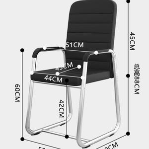 Chaise de bureau de conférence moderne de luxe léger, dossier haut, simple, pivotante, en cuir, chaise de patron avec roulettes, design ergonomique - Product Image 6