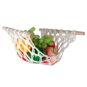 Bolsa de red de nailon para embalaje de fruta, cesta para verduras, ajo, patatas, comestibles