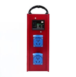 2 Way IP65 Metal Enclosure for Electrical <b>Switch</b> with Dual 10/16A 5 Pin Waterproof Sockets , Portable socket box - Product Image 1