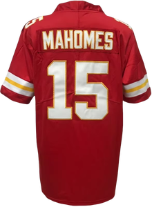 Camiseta de Fútbol Americano Cosida de los Kansas City Chiefs para Hombre, con los Números 15 de Patrick Mahomes, 87 de Travis Kelce, 10 de Pacheco, 32 de Bolton, 4 de Rice, 1 de Worthy y 8 de Hopkins - Product Image 2