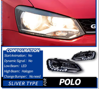 Auto-Scheinwerfer für VW Polo LED-Frontleuchte 2011-2018 Frontlampe Polo Tsi DRL Projektorlinse Abblendlicht Autozubehör