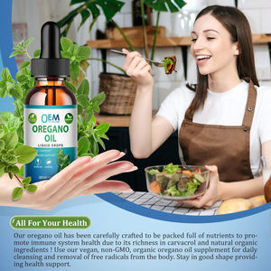 Aceite de Orégano Orgánico OEM/ODM en Gotas Líquidas con 60% de Carvacrol, Vitamina E y Aceite MCT, Sin Alcohol, para el Apoyo Digestivo e Inmunológico - Product Image 4