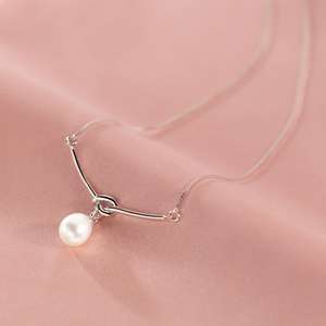 925 Sterling Silver Jewelry <strong>Pearl</strong> <strong>Pendant</strong> <strong>Necklace</strong> for Women Y00149 - Product Image 5