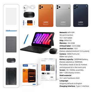 Nueva Tablet Npad23 4G GSM SIM Red Completa MTK Octa Core 3GB RAM 10.1" Videollamada I17 Herms Naranja - Product Image 2