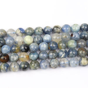 Perles de <span class=keywords><strong>pierre</strong></span> <span class=keywords><strong>semi</strong></span>-précieuse en kyanite bleue naturelle et bon marché, brins de perles pour la fabrication de bijoux DIY, 6 mm, 7 mm, 8 mm, longueur 38 cm, 15 pouces - Product Image 1