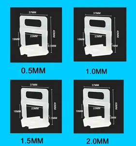 Fliesenausstattung 100 Stück je Beutel Bodenfliesennivellierung Abstandshalter-Clips Werkzeuge Fliesenabstandshalter-Nivellierungssystem