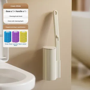 Spazzola per WC in Plastica Usa e Getta con Design a Montaggio a Parete Senza Angoli Morti per Pulizia Domestica - Product Image 5