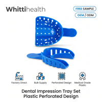Bandejas de Impresión Dental Personalizadas Perforadas para Kit de Impresión Dental, Suministro OEM