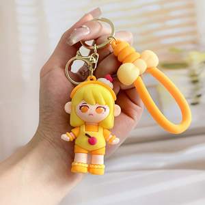Wholesale <b>Custom</b> Logo UV Printed 3D Soft PVC Compass Keychains Cartoon Promotional Gift <b>Key</b> Ring Factory Supply - Product Image 4