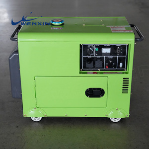 เครื่องกำเนิดไฟฟ้าดีเซล Wenxin 4.2-6.5 กิโลวัตต์ 220 โวลต์/380 โวลต์ ระบายความร้อนด้วยอากาศ พร้อมมิเตอร์วัดแรงดันไฟฟ้า สำหรับใช้ในครัวเรือน - Product Image 1