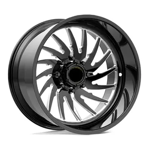 Diepe Schotel 22X12 24X14 26X16 Inch 4X4 Gelegeerd Zwart Wiel Velgen 8X170 6X 139.7offroad Truck Velgwiel Voor F150