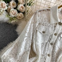 Chemise à manches longues à sequins pour femmes, pantalon évasé en dentelle haut de gamme, ensemble deux pièces