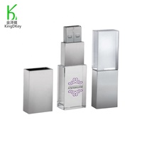 Crystal Usb Flash Drive Led Light up Transparente