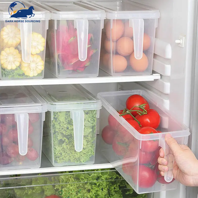Xử lý tủ lạnh lưu trữ ngăn kéo trứng hộp thực phẩm tủ đông Hộp nhà bếp tươi giữ hộp