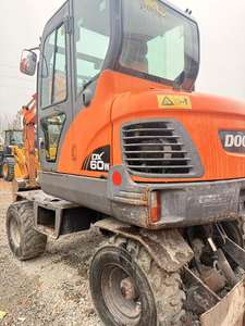 Excavadora de Ruedas Usada Doosan DX60, Mini Excavadora Usada Doosan EPA, Excavadora de Ruedas Usada de Segunda Mano DX60 - Product Image 4