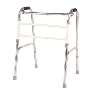 Stainless Steel <b>Walker</b> Height Adjustable Four Corner Walking Aid For <b>Elderly</b> Mobility Support - Product Image 3