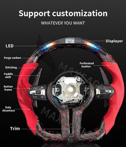 Volantes de alta calidad para BMW F20 F30 F32 F31 F36 F11 E70 E90 E71 M6 M3 X1 X2 X3 X4 X5 X6 <span class=keywords><strong>Volante</strong></span> de fibra de carbono LED - Product Image 2