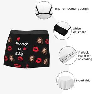 Wholesale Custom Face Underwear Personalized Print Boxer Briefs With Photo <strong>for</strong> <strong>Husband</strong> <strong>Valentines</strong> <strong>Day</strong> <strong>Gifts</strong> - Product Image 6