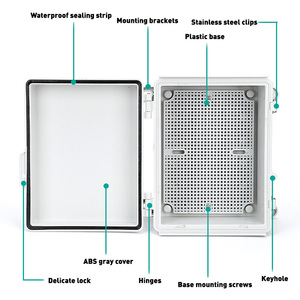 Açık su geçirmez IP65/67 Metal dağıtım kutusu plastik kablo giriş/çıkış gömülü güç dağıtım terminali terminali izleme - Product Image 2