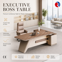 Bureau de PDG pour entreprise de technologie, table de direction moderne, mobilier intelligent pour startup