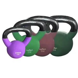 סין מותאם אישית לוגו כושר צבע Neoprene Kettlebell