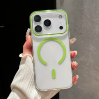 Chargement sans fil pour iPhone 11 12 13 14 15 16 Pro Max Plus 17 Pro Max Air Mobile Phone Case Magnetic Phone Cover
