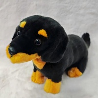 Peluche réaliste de chiot Rottweiler, jouet animal réaliste, doux et câlin, pour la décoration de la maison, cadeau d'anniversaire pour enfants
