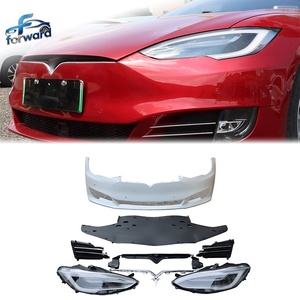 Nouveau kit de conversion de pare-chocs avant pour Tesla Model S 2014-2015 2ème génération style lifting, montage par visser - Product Image 2