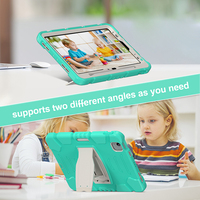 Étui de protection robuste 3 en 1 pour iPad Air 11 pouces 2024 M2 2025, résistant aux chocs, avec béquille pliable intégrée, en silicone
