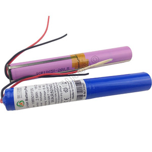 แบตเตอรี่ลิเธียมไอออนคุณภาพดีที่สุด 7.4V 2600mAh 18650 2s1p ชุดแบตเตอรี่ประสิทธิภาพสูง - Product Image 3