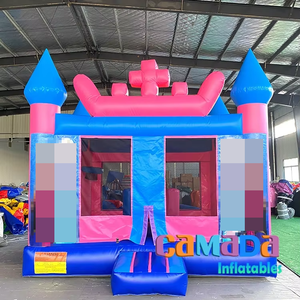 <span class=keywords><strong>Castillo</strong></span> de salto de rebote inflable de PVC comercial para niñas de princesa de hielo 13x13 Casa de rebote comercial para interiores y exteriores - Product Image 1