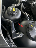 Réservoir d'expansion de liquide de refroidissement en PP noir de haute qualité avec fixation à vis et garantie d'un an pour 5 Touring (E39)