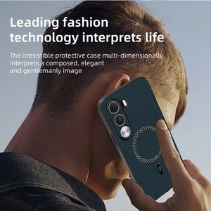 Funda Protectora Magnética de Cuero Premium con Acabado Mate Antipolvo y Antigolpes, Compatible con <span class=keywords><strong>Carga</strong></span> Inalámbrica para <span class=keywords><strong>Realme</strong></span> C400/C400i 4G - Product Image 5