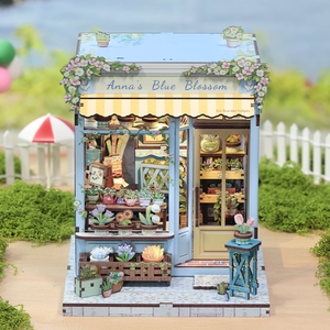 CuteBee Nuevo Estilo <span class=keywords><strong>Casa</strong></span> Miniatura para Armar CWGC211, Rincón de Lectura en Miniatura, Rompecabezas 3D de Madera, Kit de Manualidades para Adultos - Product Image 1