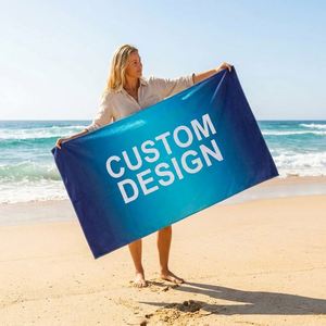 Fast Shipping Summer Personalized Design Outdoor Swimming Sport Custom Printing <b>Microfiber</b> <b>Beach</b> <b>Towel</b> With Logo - Product Image 1