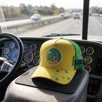 Gorra Trucker de 5 Paneles con Parche Tejido Personalizado, Perfil Alto