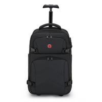 Sac à dos de voyage à roulettes double, grande capacité, étanche, avec fermeture éclair, tendance, universel, pour ordinateur portable et affaires