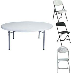 Table et chaises en plastique avec jambes amovibles, théière à thé avec couvercle Transparent - Product Image 6