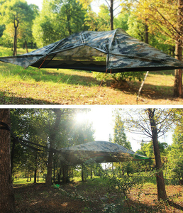 Tenda da Albero Leggera per 2-3 Persone Tenda Sospesa Amaca da Campeggio Casa sull'Albero da Campeggio a Doppio Strato di Grande Successo - Product Image 5